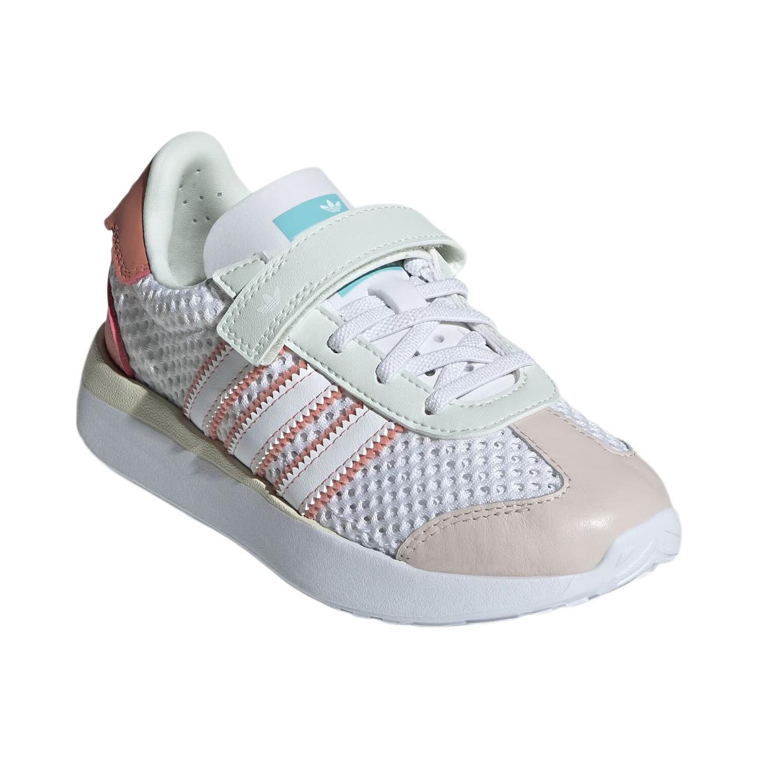 Кроссовки adidas originals COUNTRY Kids Lifestyle PS, White/earthy brown/purple pink — фото 2