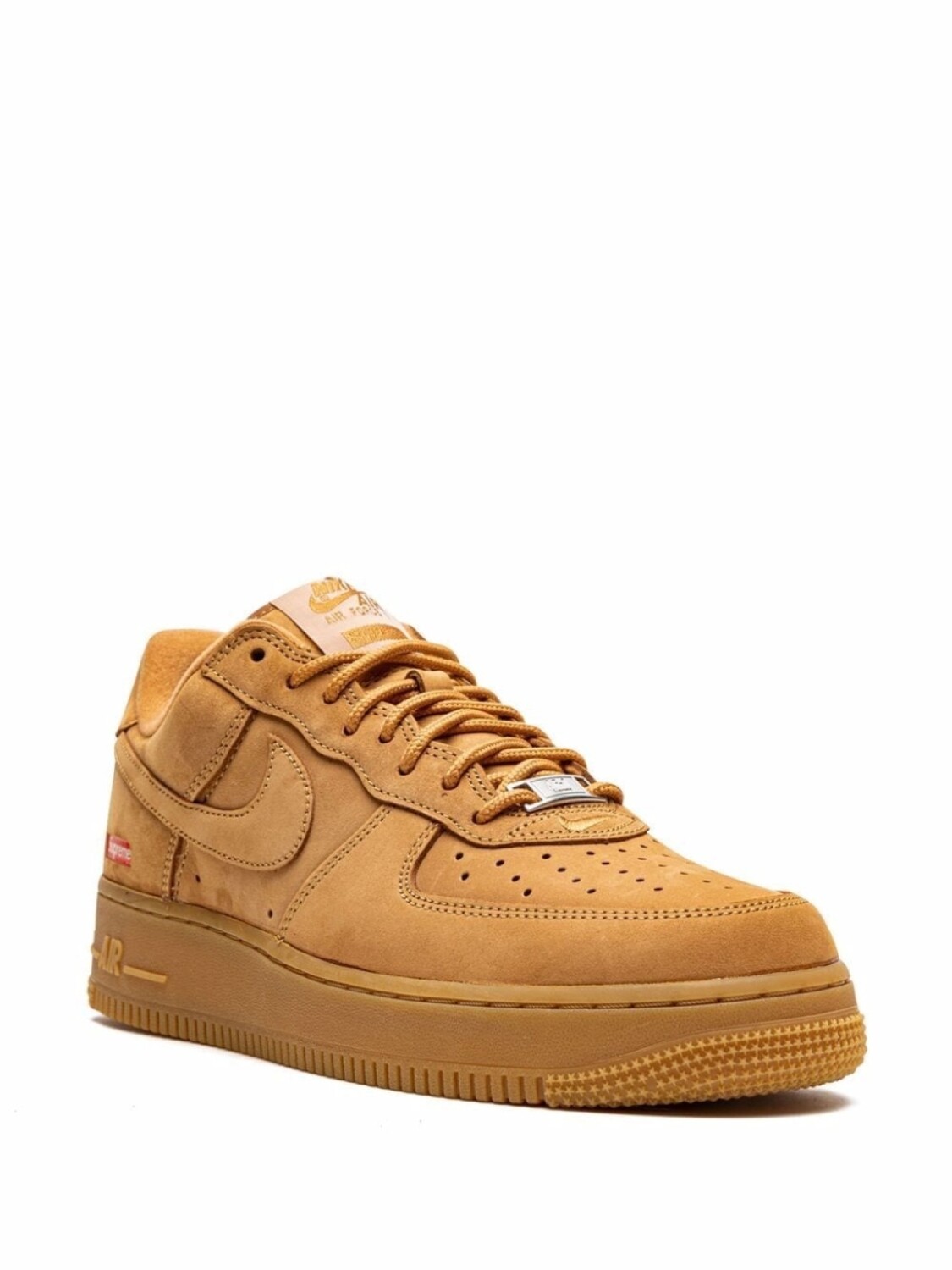 Nike кроссовки Air Force 1 Low SP Wheat из коллаборации с Supreme, коричневый — фото 2