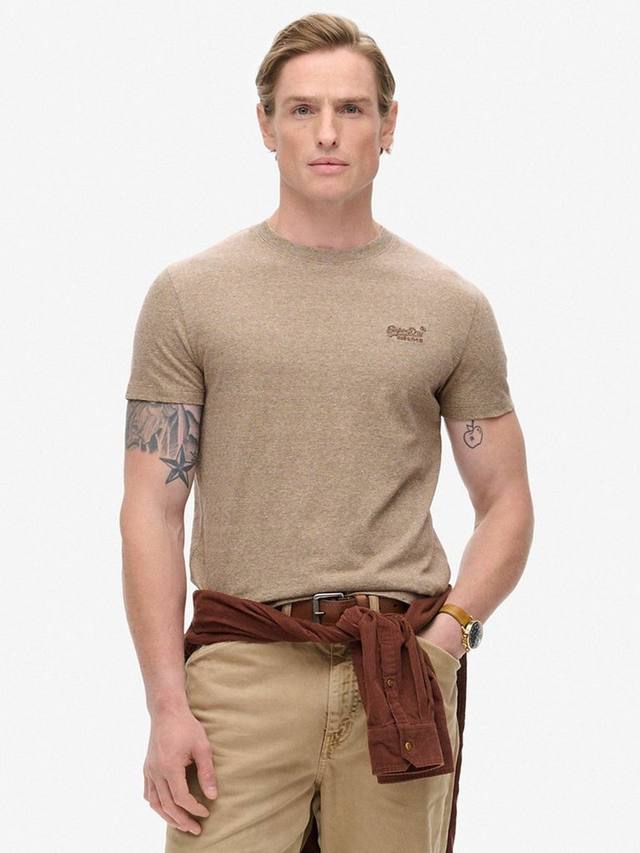 

Футболка с логотипом essential Superdry, цвет Desert Sand Feeder