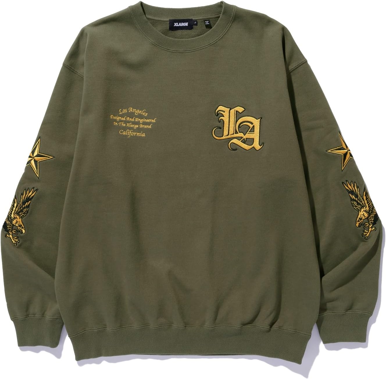 

Мужская толстовка размера XLARGE с круглым вырезом в стиле университетской формы, зеленый