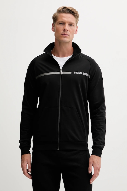 

Хлопковая толстовка Boss, черный