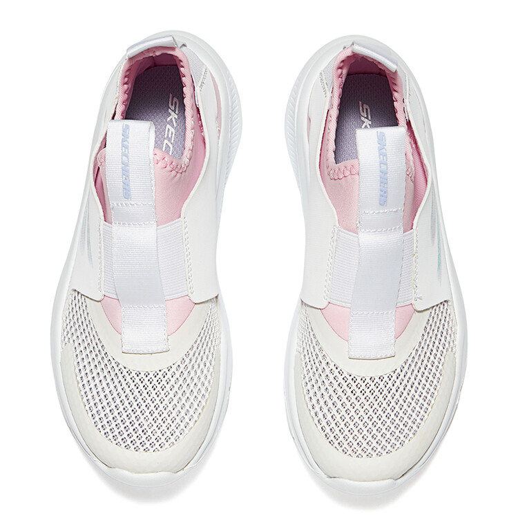 Кроссовки Skechers Girls Kids Lifestyle Shoes Kids Mid-top White/pink, белый — фото 4