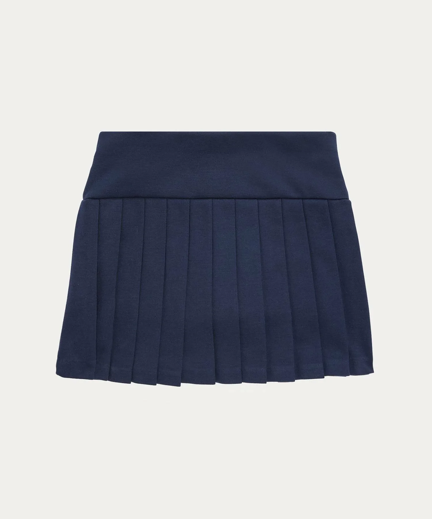 Плиссированная юбка-шорты из ткани понте (для девочек 2-6 лет) Polo Ralph Lauren, 410 Navy — фото 2