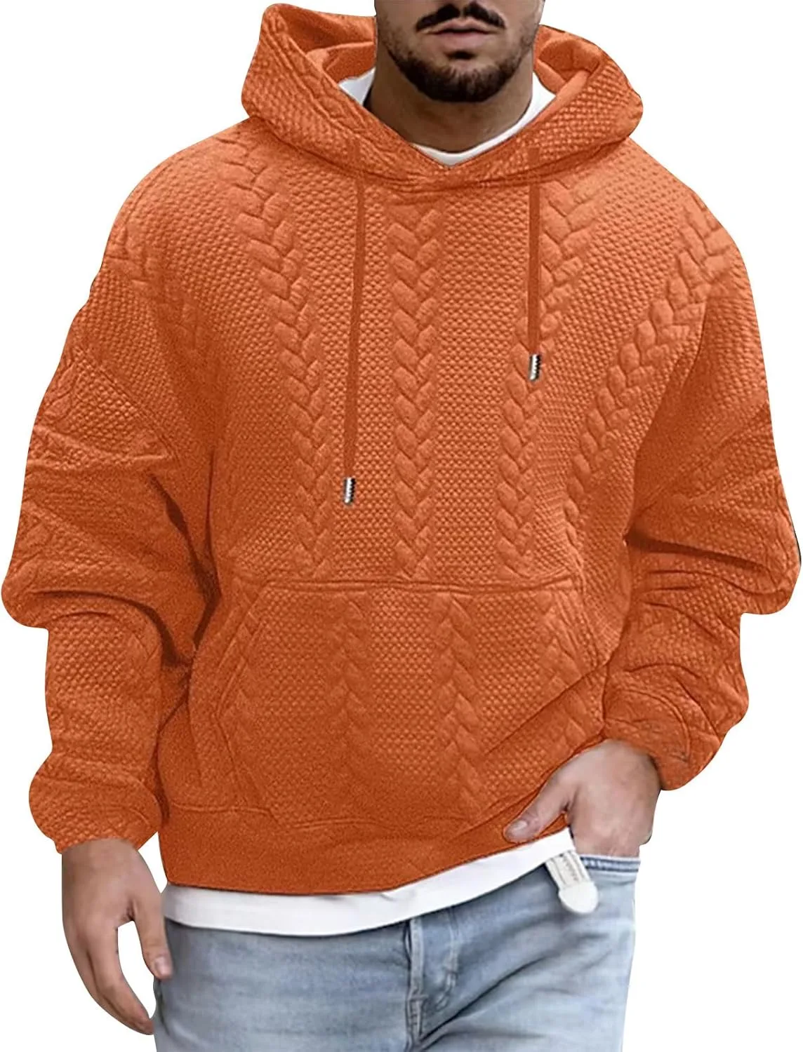 

Толстовка RTTUIOP с капюшоном, зимняя, свободного кроя, с карманами