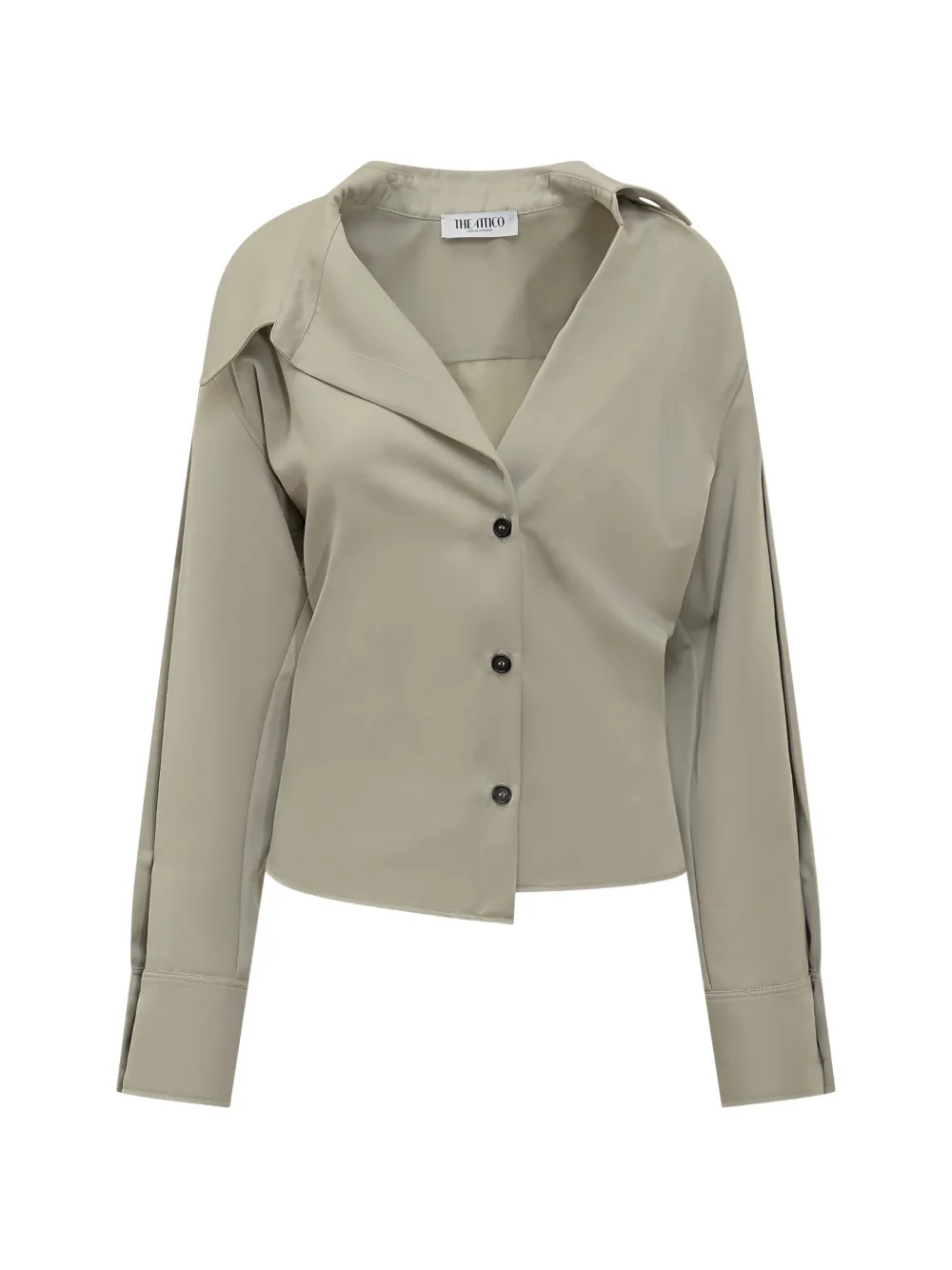 

Рубашка с воротником на пуговицах The Attico, нейтральный