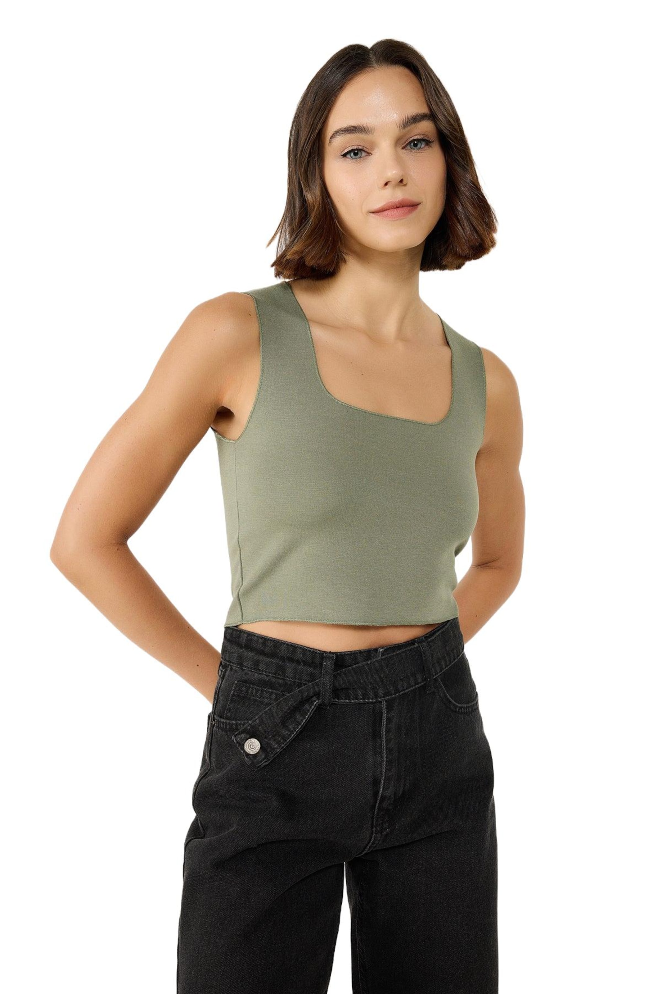 

No Matter What Топ в светло-зеленом цвете