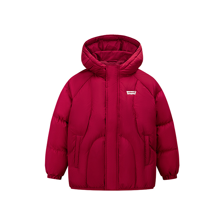

Детская утепленная куртка с капюшоном Moderate Levis, pepper красный