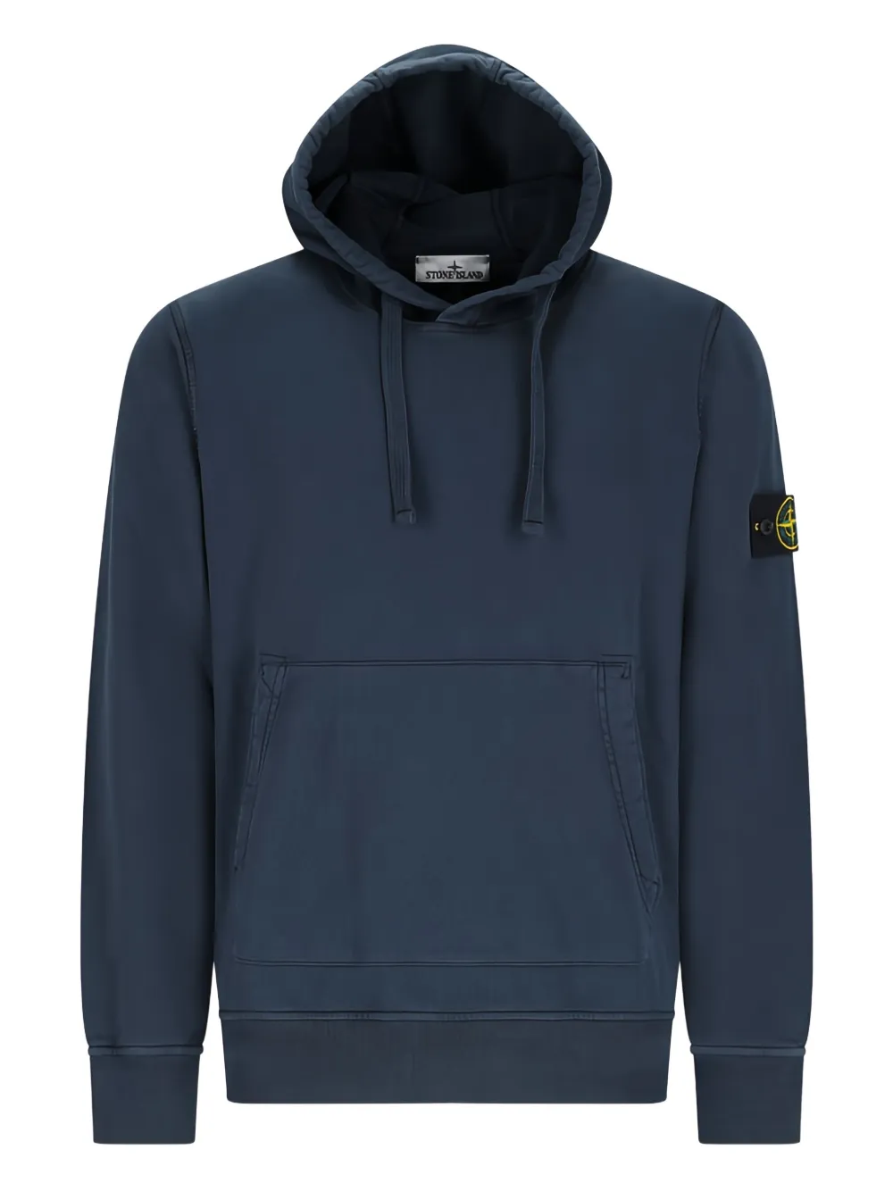 

Худи с нашивкой-логотипом Stone Island, синий