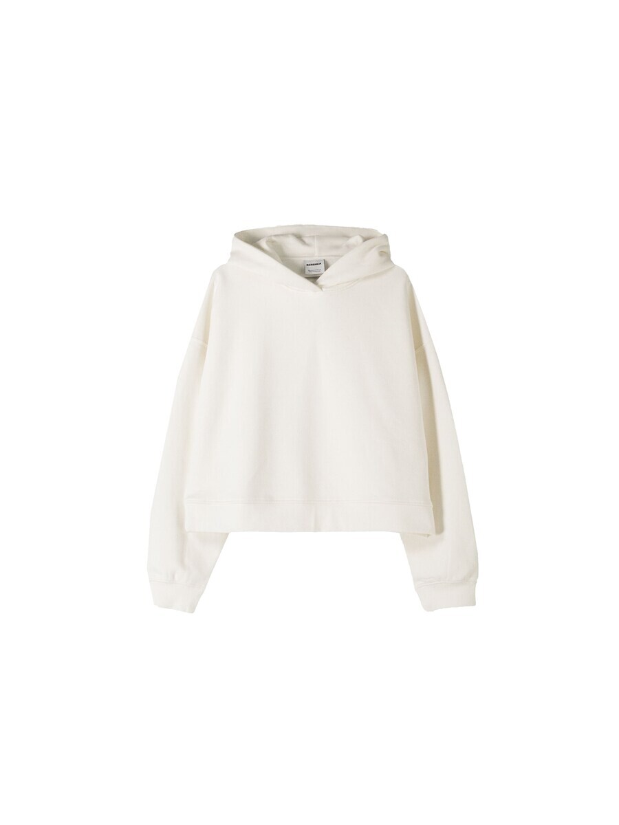 

Толстовка с капюшоном Bershka Sweatshirt, белый
