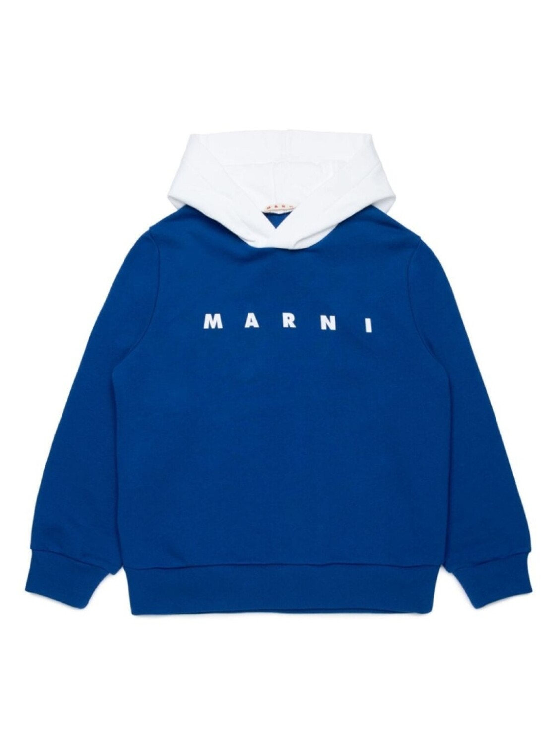 

Marni Kids хлопковая толстовка с логотипом, синий