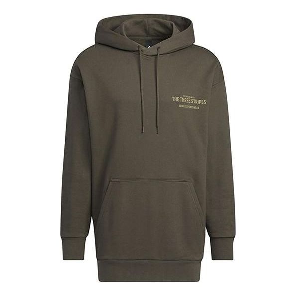 

Худи adidas Solid Color Pocket Alphabet Loose Casual Hooded Long Sleeves Hoodie Men's Brown IB2736