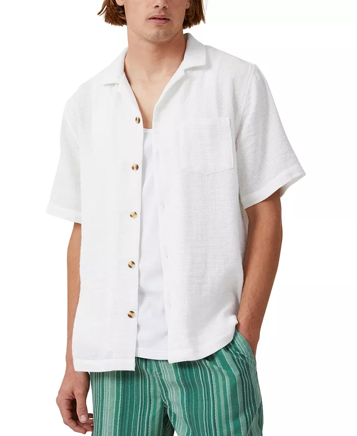 

Мужская рубашка с коротким рукавом Palma COTTON ON, белый