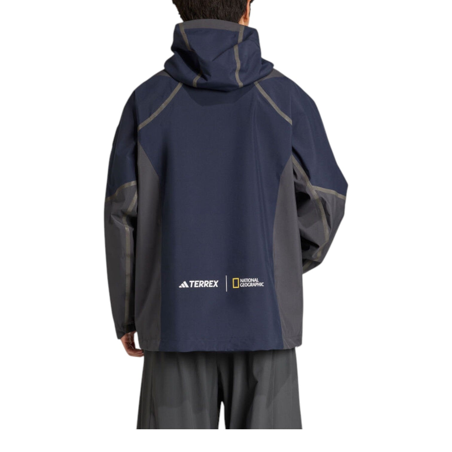 Дождевая куртка Adidas x National Geographic Climaproof, азиатский размер, цвет 'Legend Ink' — фото 3