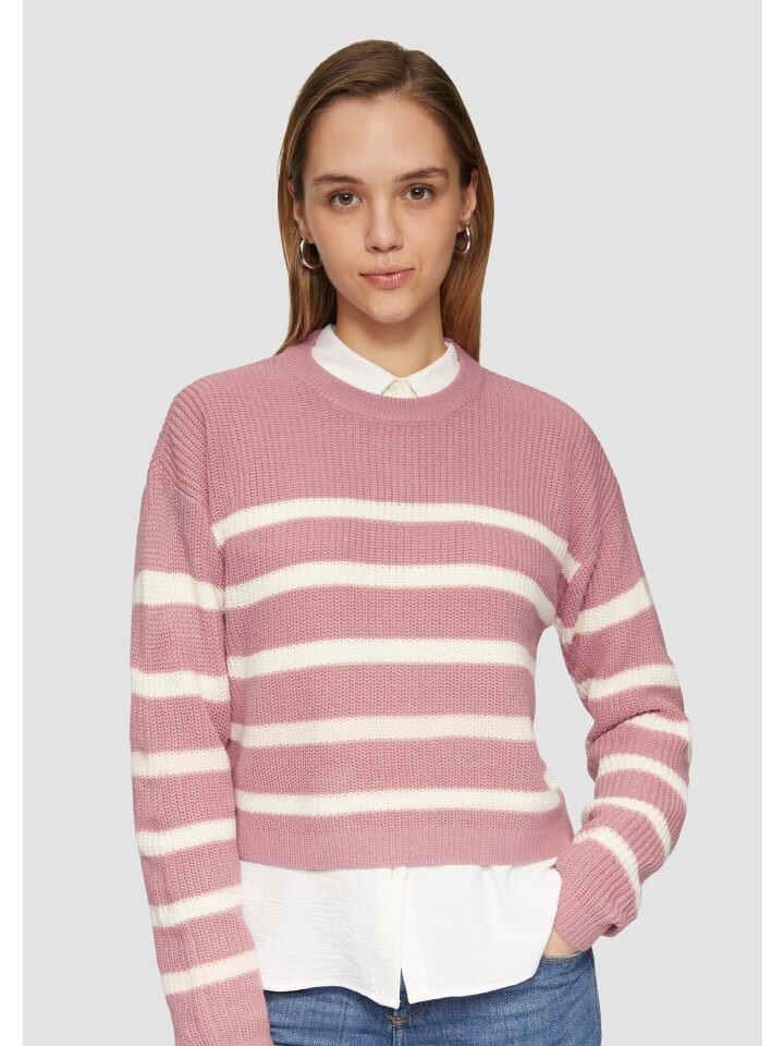 

Пуловер QS Strickpullover langarm, розовый