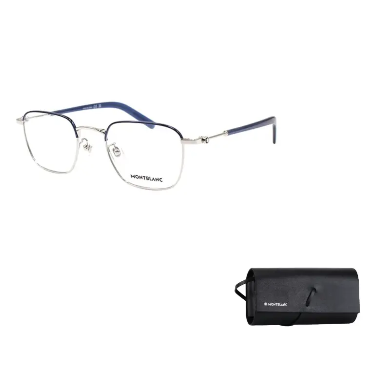 

MONTBLANC Квадратные очки, Blue Silver
