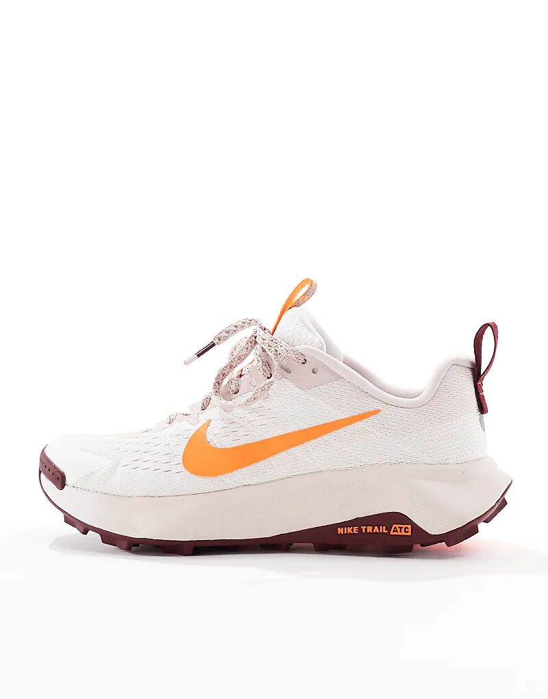 Кроссовки Nike Running ReactX Wildhorse 10 в кремово-белом и красном цветах — фото 2