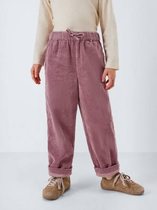 

Детские уютные брюки из вельвета John Lewis, Pink