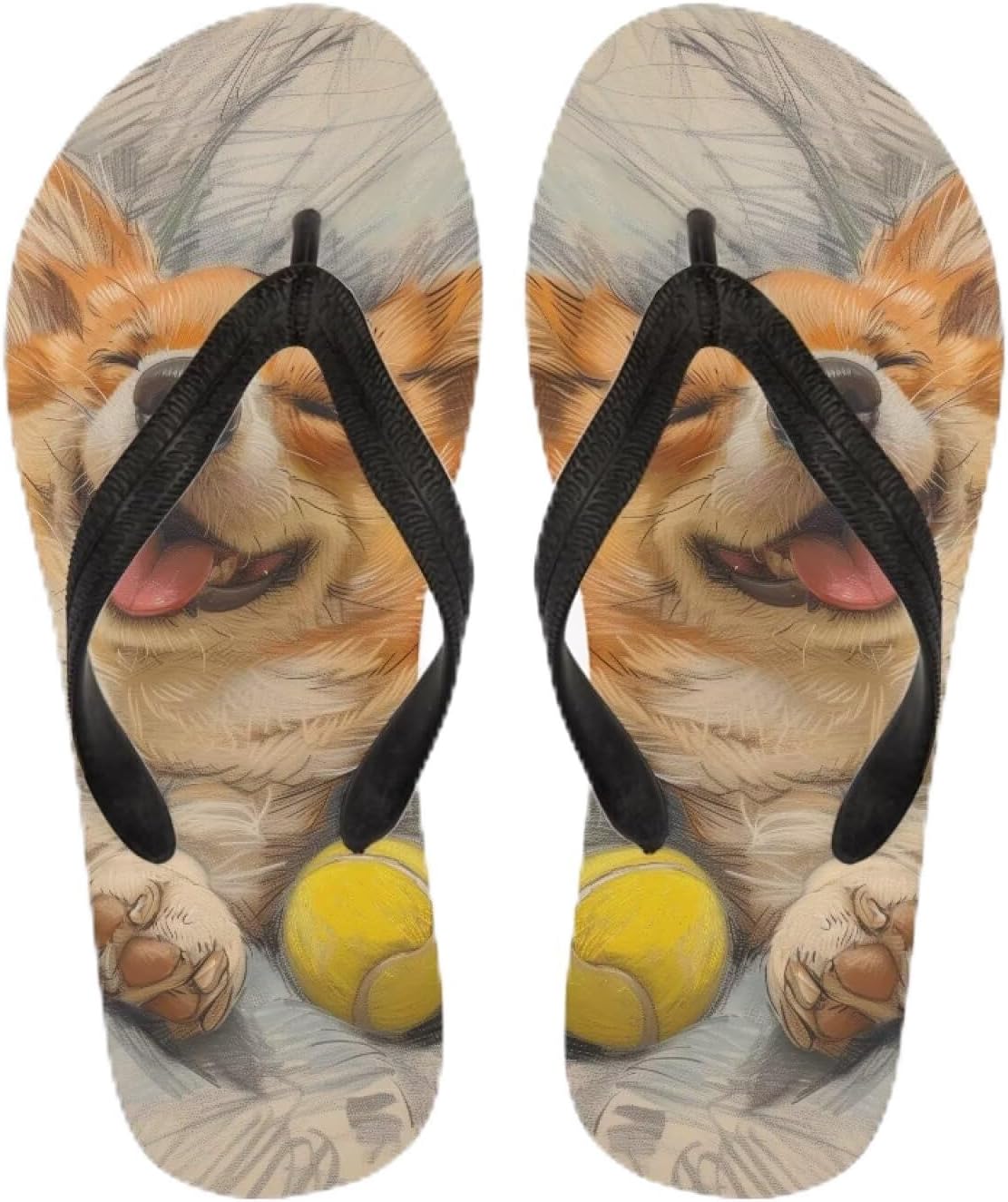 

Женские плетеные сандалии Semiouray Tribal, розовые мягкие шлепанцы с рисунком корги, удобные женские тапочки