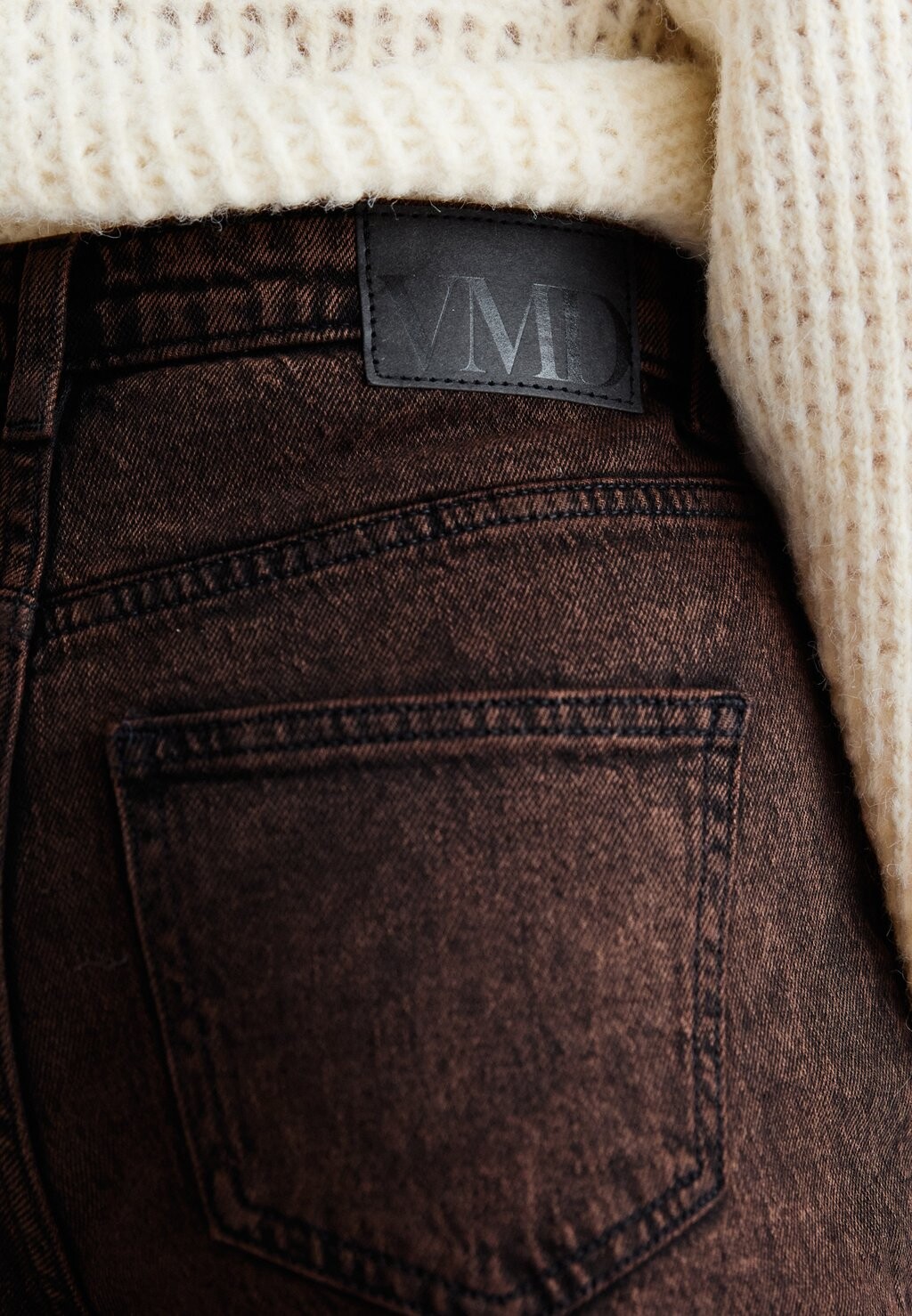 

Джинсы свободного кроя VMTESSA WIDE Vero Moda, темно-коричневый