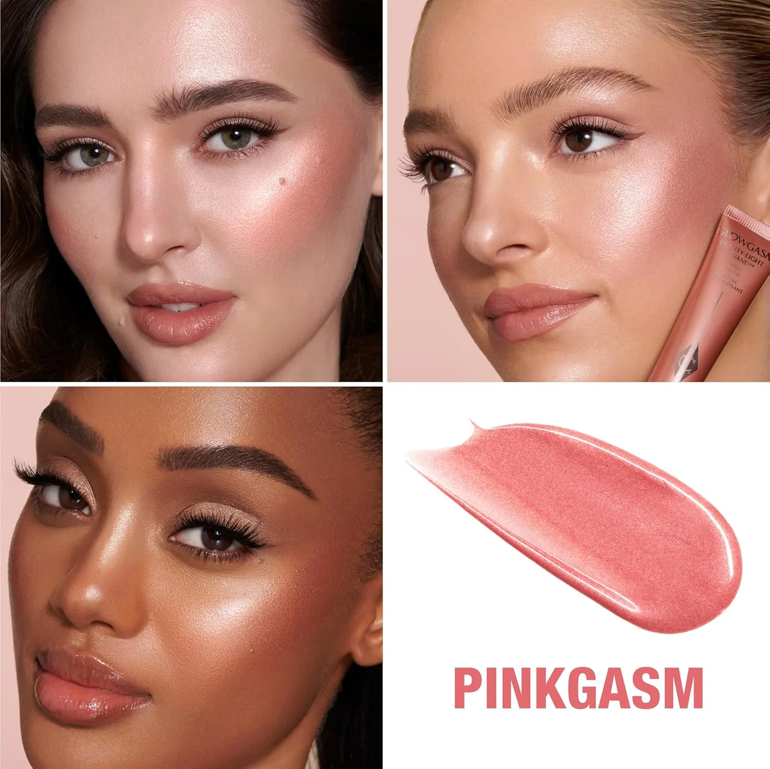 Жидкий хайлайтер Charlotte Tilbury Beauty Light Wand - средство для создания эффекта мягкого фокуса и румян для щек - перламутровый, невесомый, сияющий финиш., Pinkgasm — фото 2