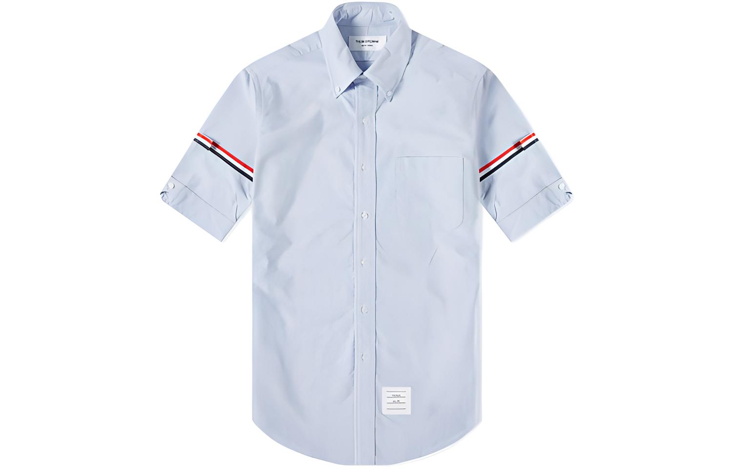 

Thom Browne Мужская рубашка, светло-голубые, с острым воротником, средней толщины, другие цвета