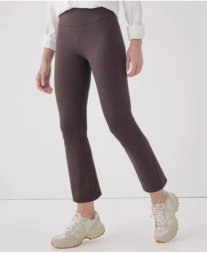 

Женские укороченные леггинсы PureFit Bootcut из органического хлопка Pact, коричневый