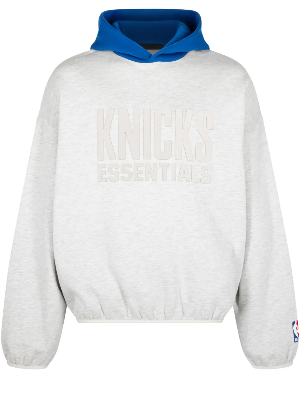 Худи Essentials Knicks Light Heather/Blue FEAR OF GOD ESSENTIALS, серый