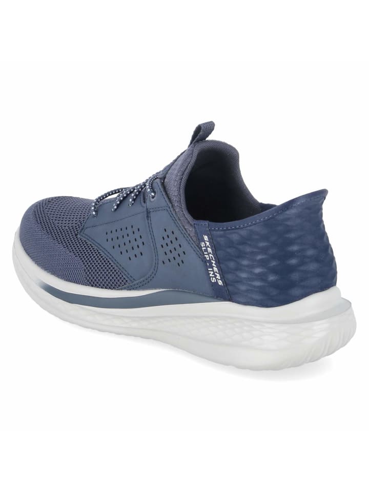 Skechers Туфли на шнуровке синего цвета — фото 3