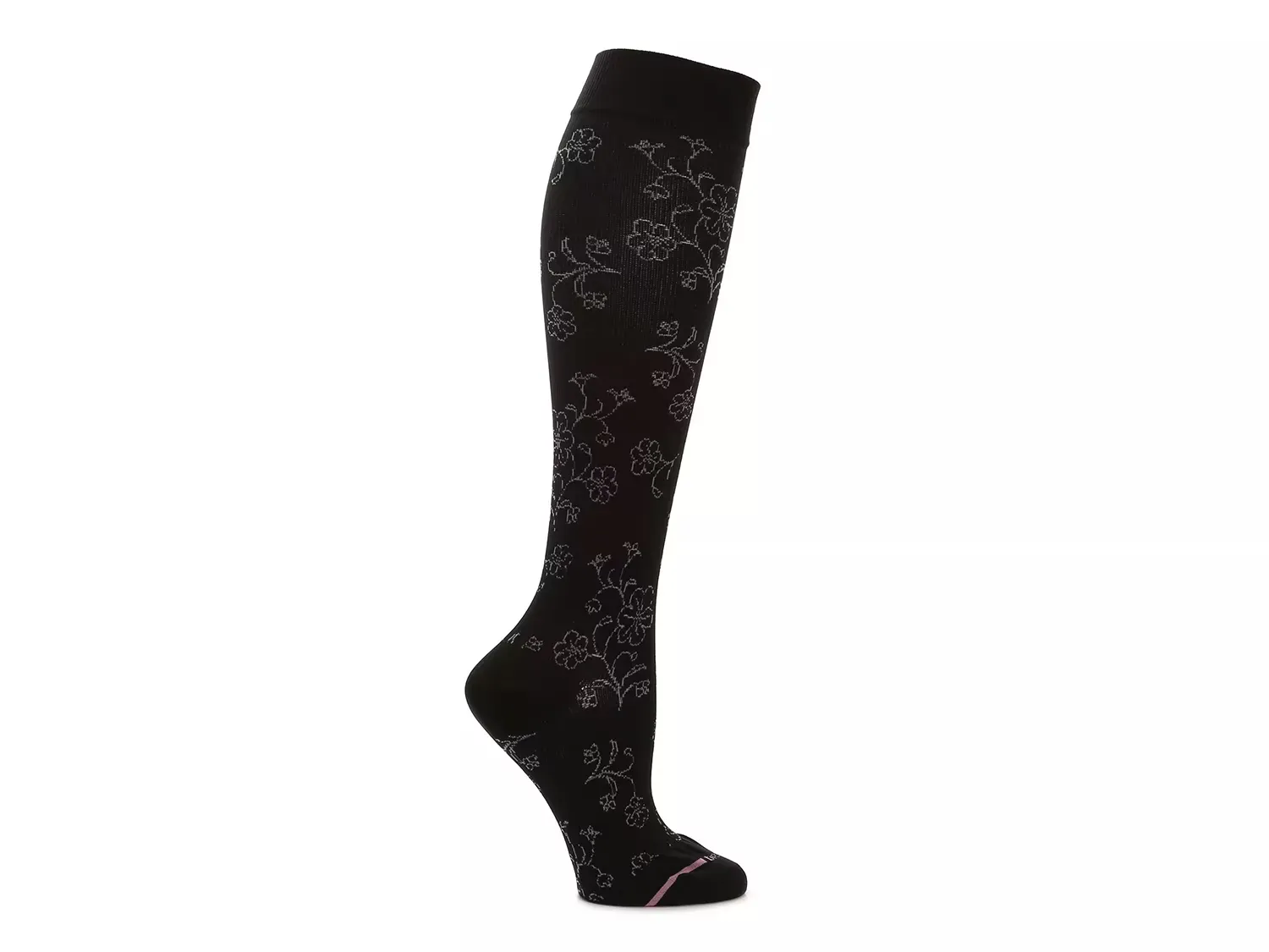 

Женские компрессионные гольфы Floral Dr. Motion, Black/Grey Floral Print