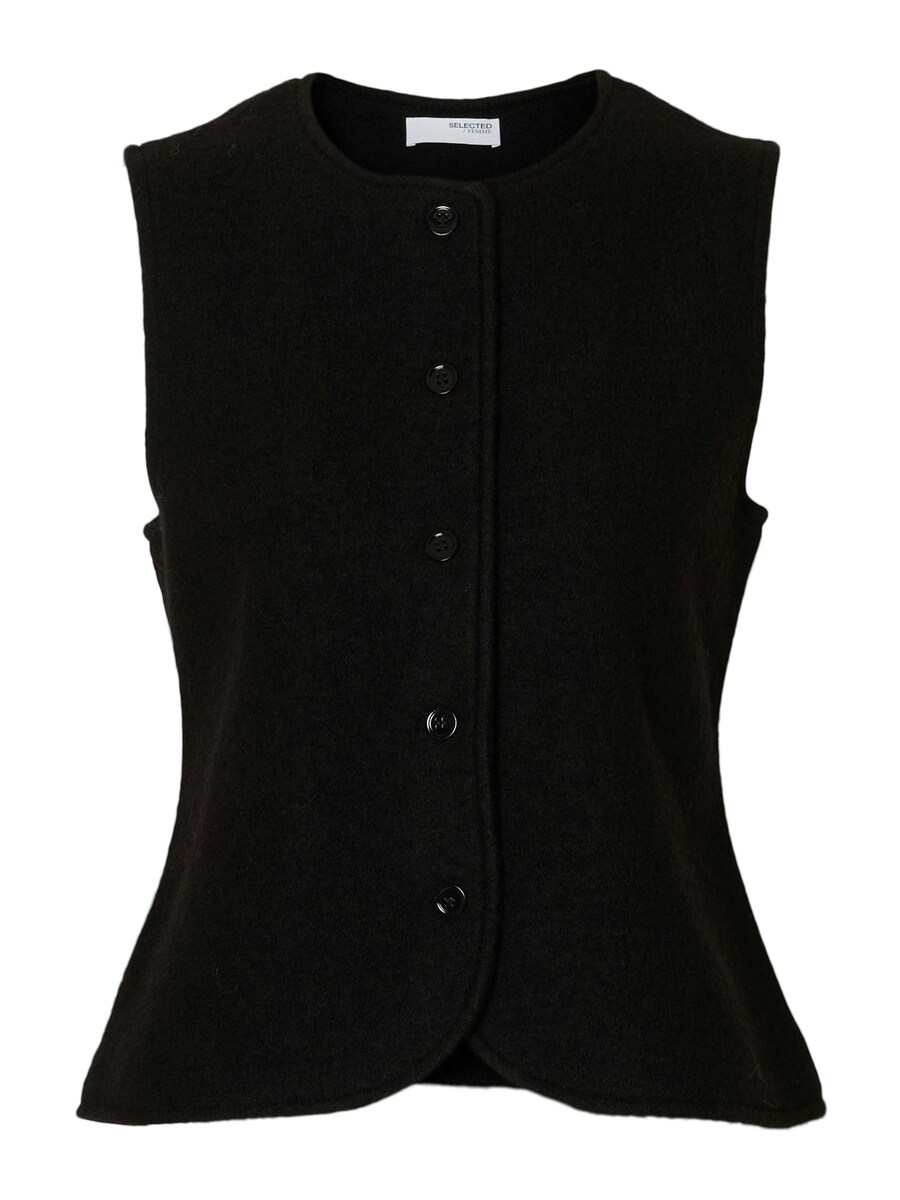 

Вязаный жилет SELECTED SLFDARLA, черный
