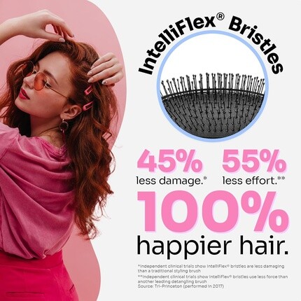 WetРасческа Original Detangler Hair Расческа с ультрамягкой щетиной Intelliflex Disney Elegant Princess Belle Wet Brush — фото 3