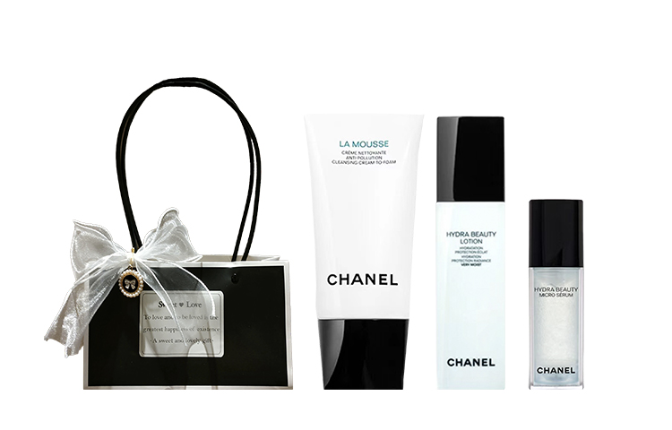 CHANEL Набор Camellia Cleansing Milk+Toner для ухода за кожей увлажняющий, питающий, восстанавливающий, увлажняющий подарок для девушки — фото 4