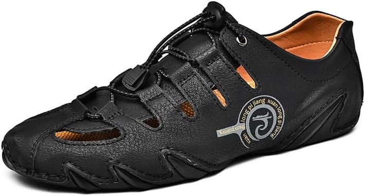 

Мужские сандалии Asifn с закрытым носком, для активного отдыха на улице, легкие, дышащие, удобные, летние повседневные обувь для рыбалки, черный