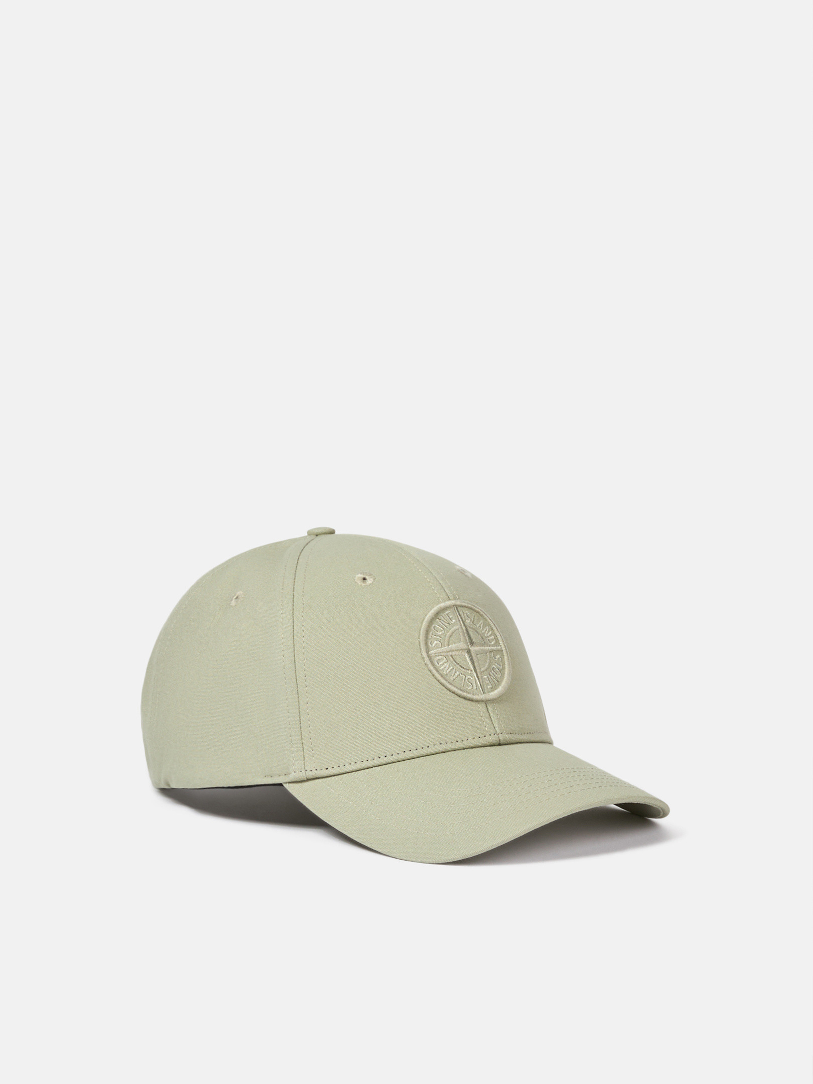 

Бейсболка с вышивкой Компас и регулируемым ремешком Stone Island 9100013 COTTON REPS, Sage Green