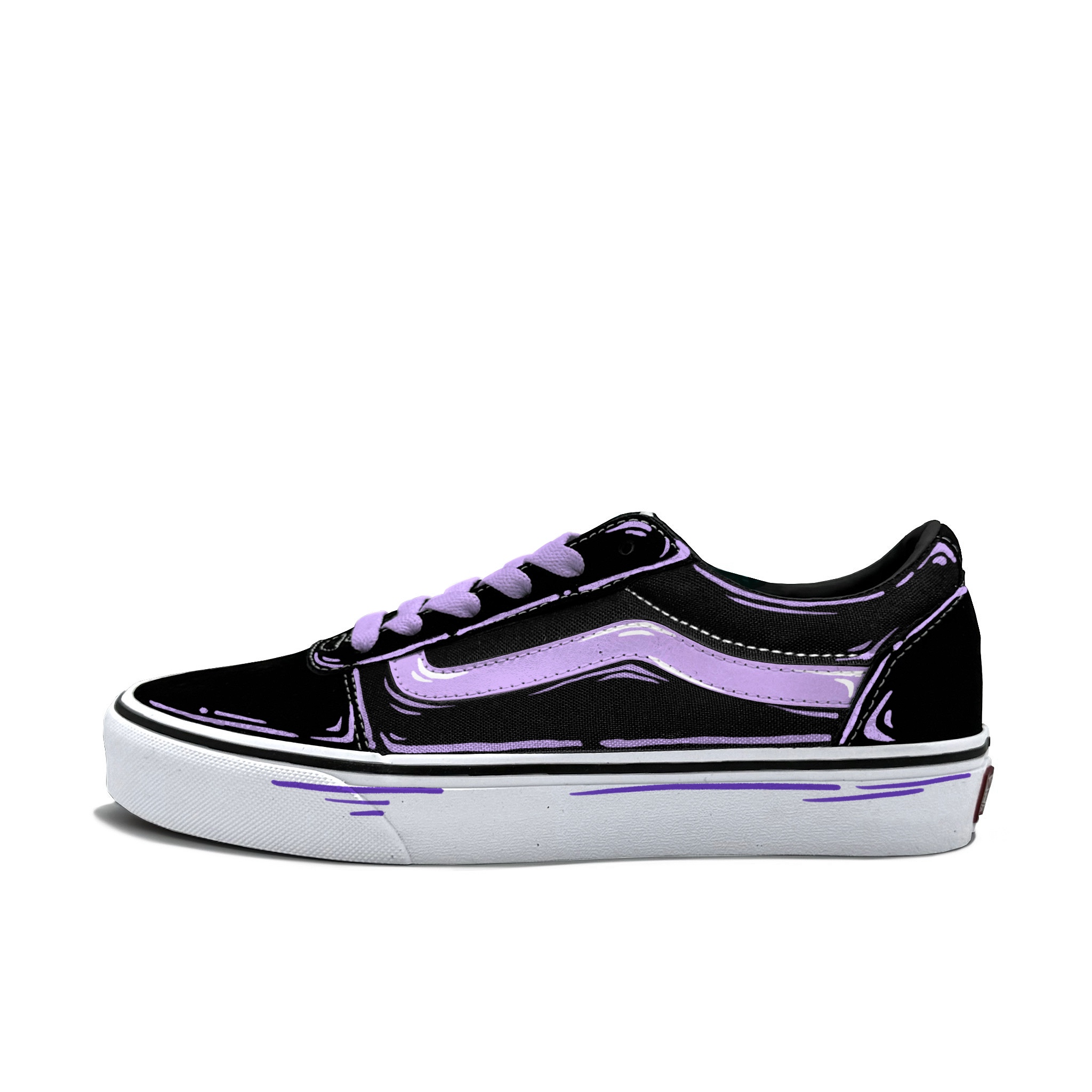 

Vans Низкие кроссовки Ward для скейтбординга, устойчивые к истиранию, мужские, фиолетовые