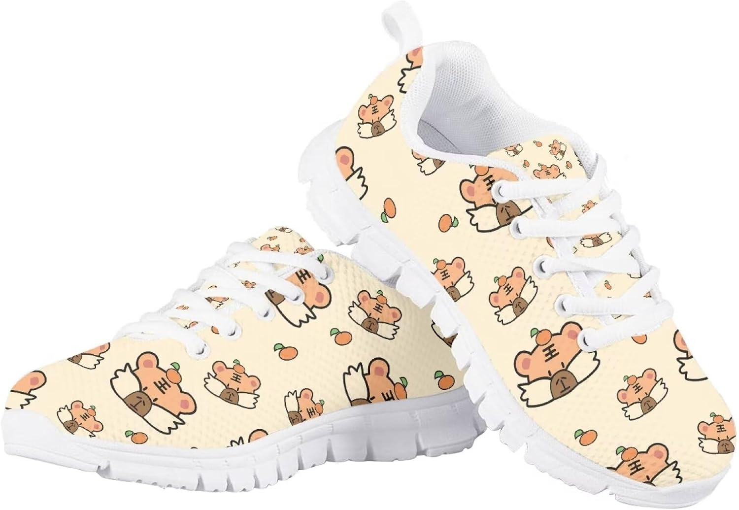 

Детские кроссовки для бега и прогулок, мультяшные, для мальчиков и девочек, теннисные кроссовки, спортивные, легкие, дышащие, из сетчатого материала, для малышей размер 11-13 / для больших детей размер 1-5 Quxjehoe, Tigers