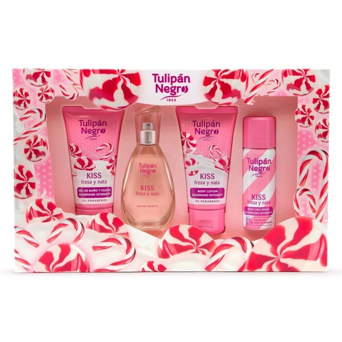 

Туалетная вода унисекс Estuche Kiss Tulipán Negro Fresa y Nata Tulipán Negro, 50 ml