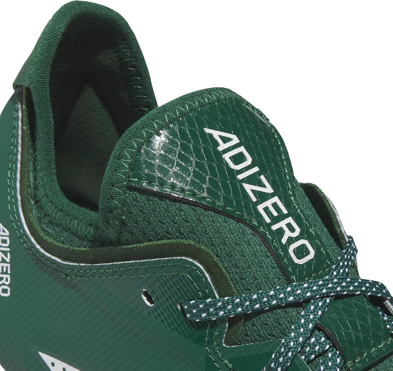 Мужские кроссовки Adidas Adizero Electric.1 для американского футбола, темно-зеленый/белый — фото 4