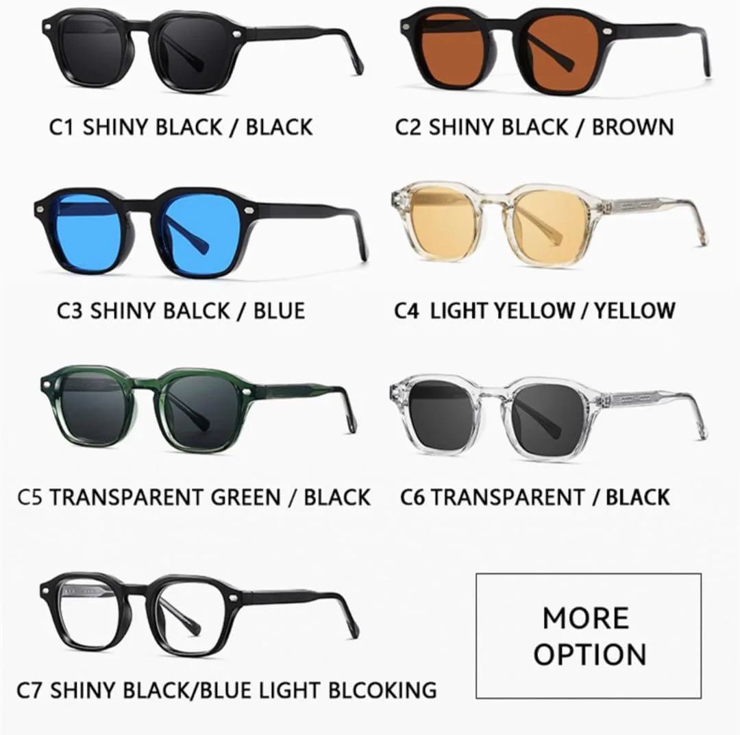 

Ретро-модные солнцезащитные очки для женщин и мужчин, классический винтажный стиль, защита от УФ-излучения UV400, для активного отдыха VFDHN, Black Blue