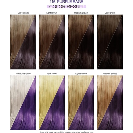 Сияющая полуперманентная краска для волос 116 Purple Rage 118 мл Adore — фото 3