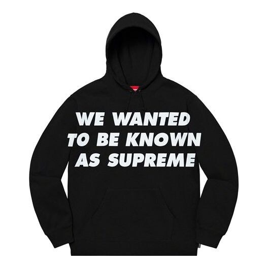 

Толстовка ss20 week 1 known as hooded sweatshirt Supreme, черный