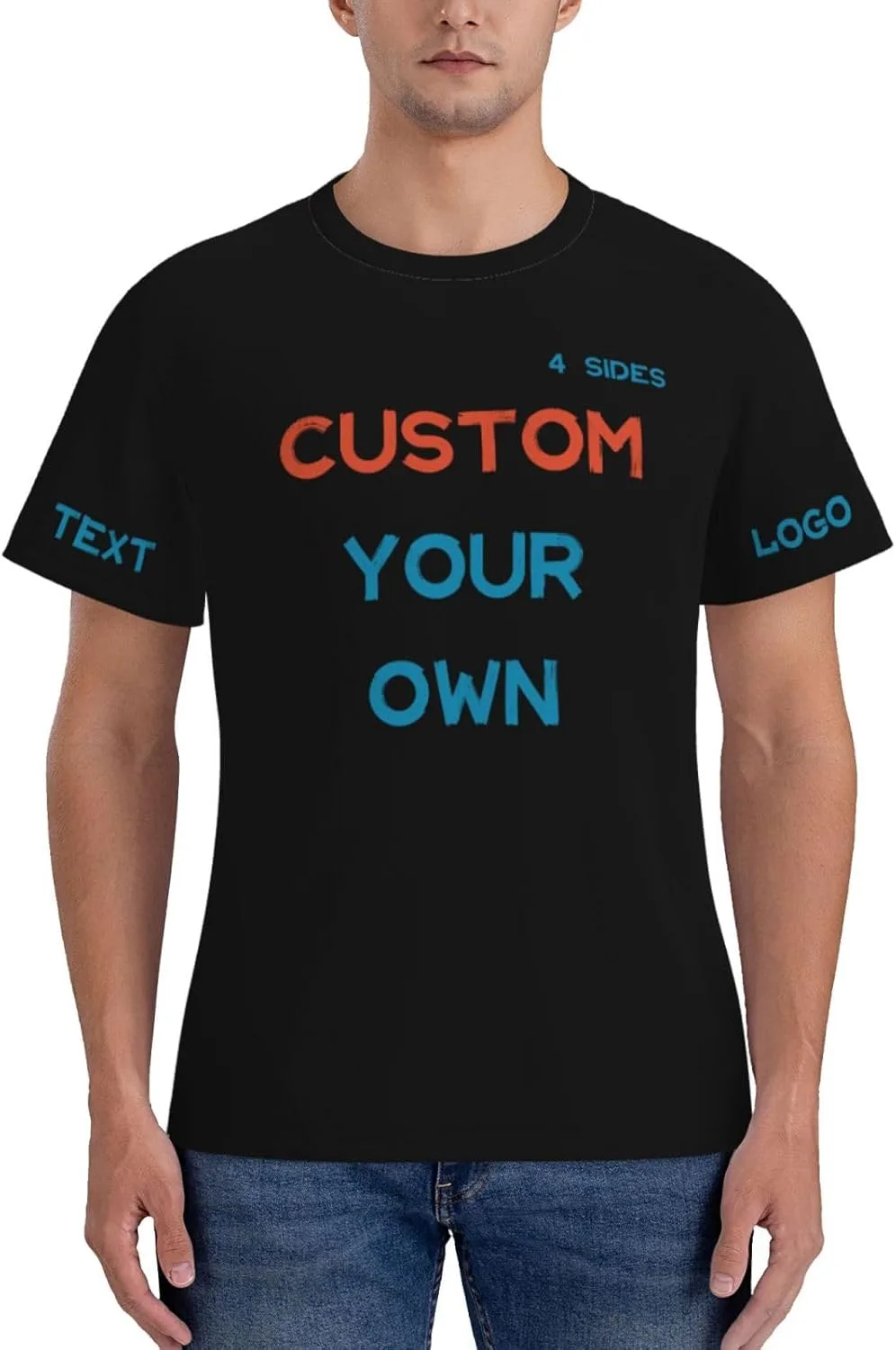 Футболка Custom с принтом на 4 сторонах для тренировок — фото 2
