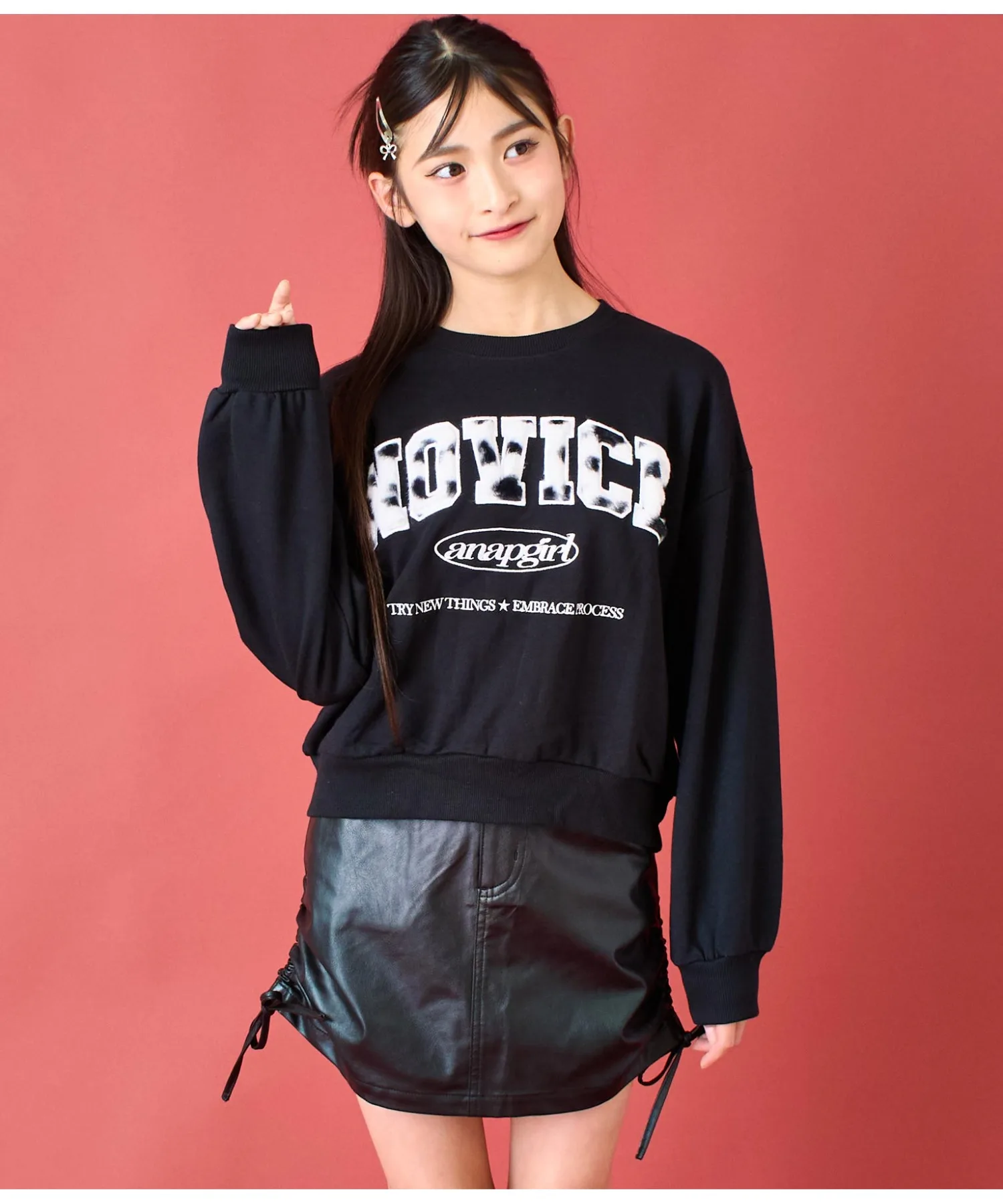 Детская мини-юбка ANAP GiRL из искусственной кожи с рюшами — фото 4