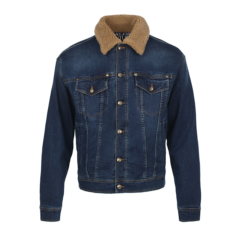 

VERSACE JEANS COUTURE Джинсовая куртка мужская синяя, Blue