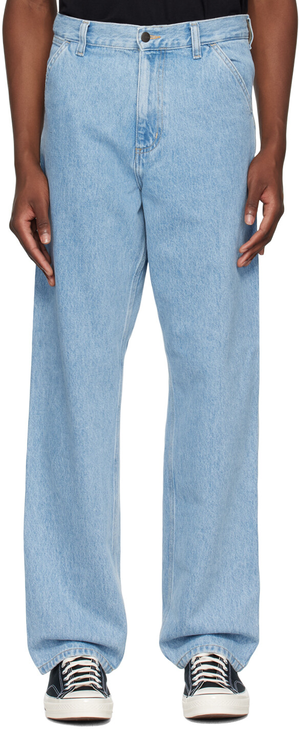 

Джинсы с одним коленом Carhartt Work In Progress, синий