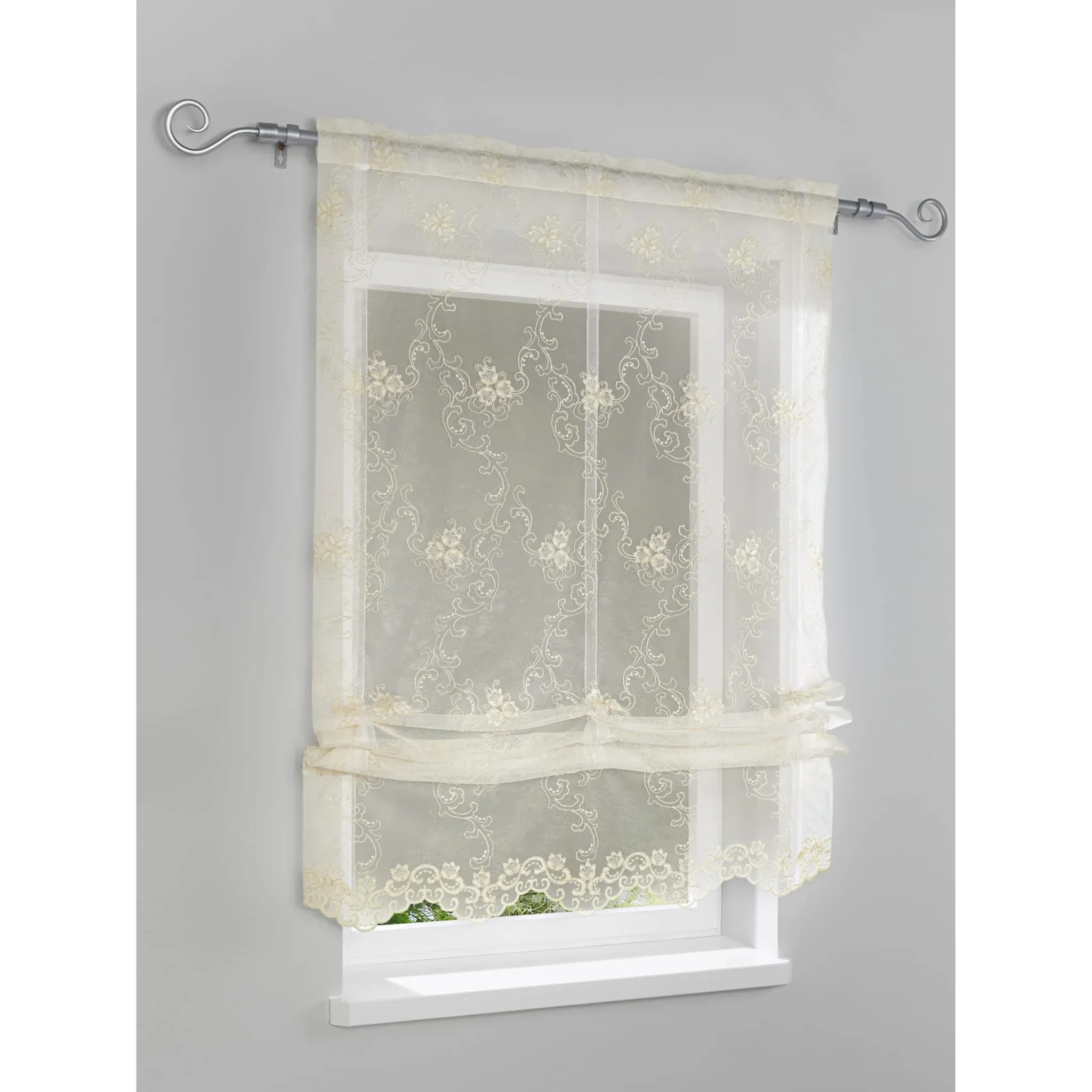 

Heine Home Римская штора со сквозным стержнем, цвет creme