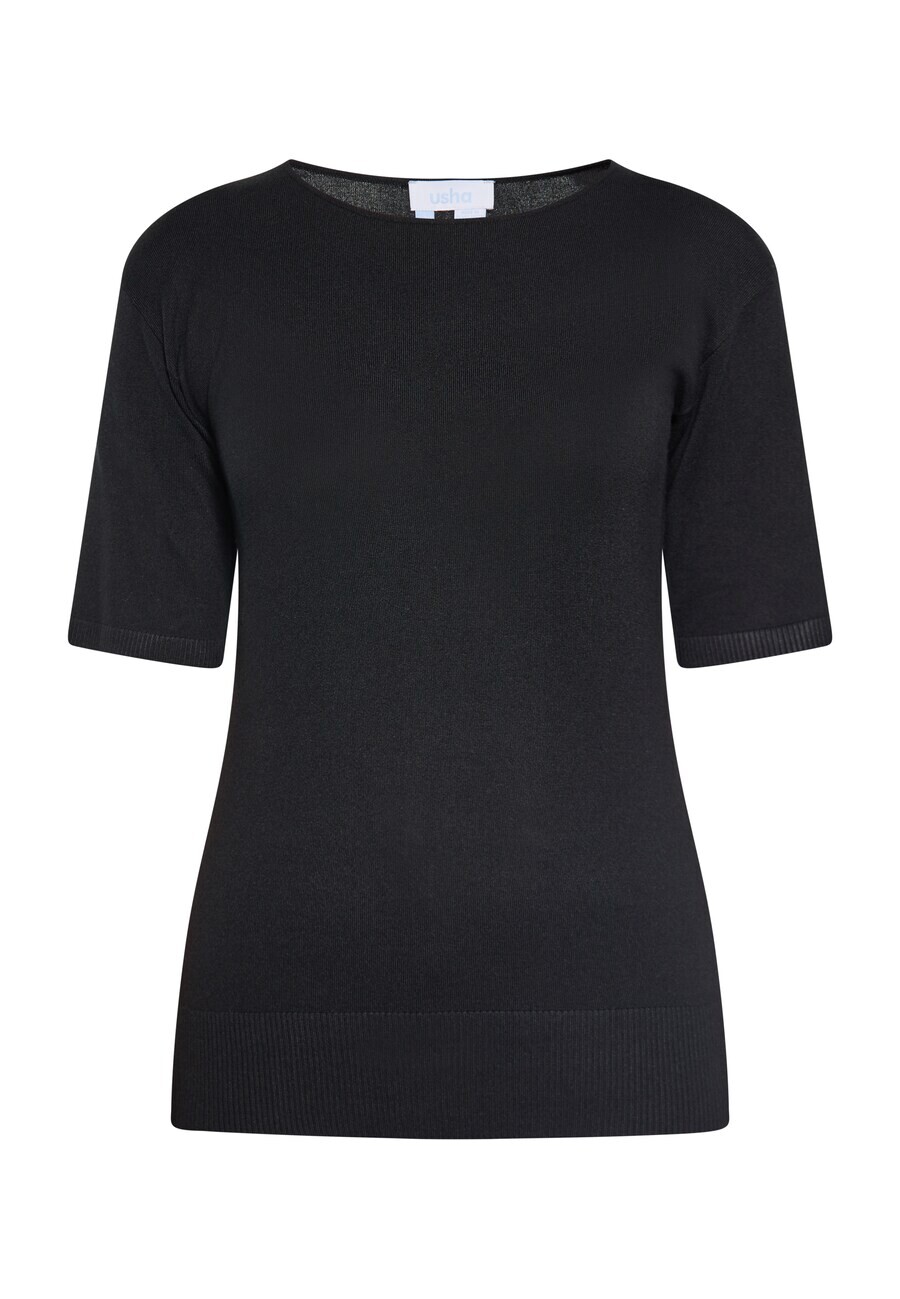 

Тонкий вязаный свитер usha BLUE LABEL Sweater, черный