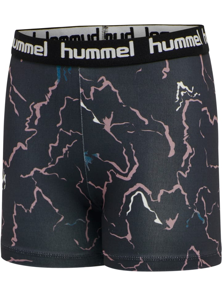 Hummel Детские шорты Hmlmimmi в цвете CAVIAR/TWILIGHT MAUVE — фото 4