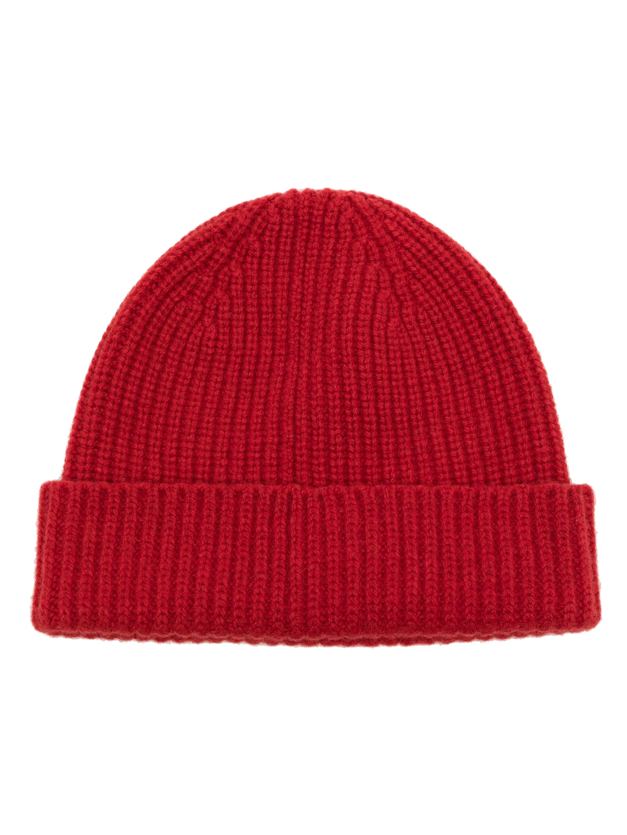 

Шапка бини в рубчик Pringle Of Scotland, красный