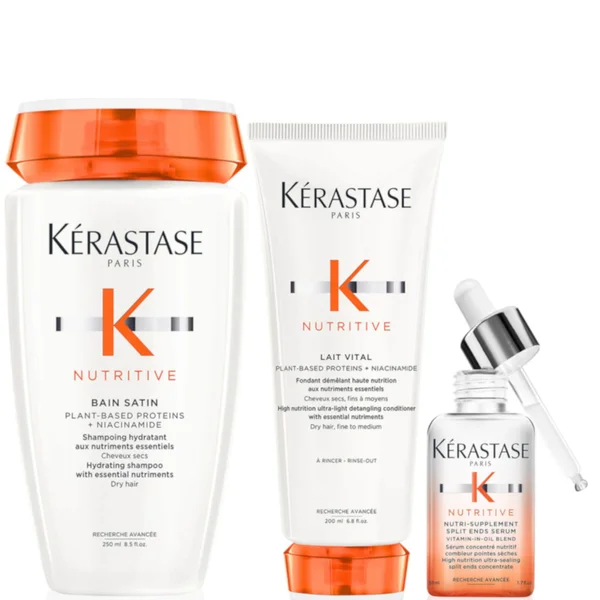 

Kérastase nutritive увлажняющий набор от корней до кончиков для питания и разглаживания тонких и среднесухих волос Kerastase